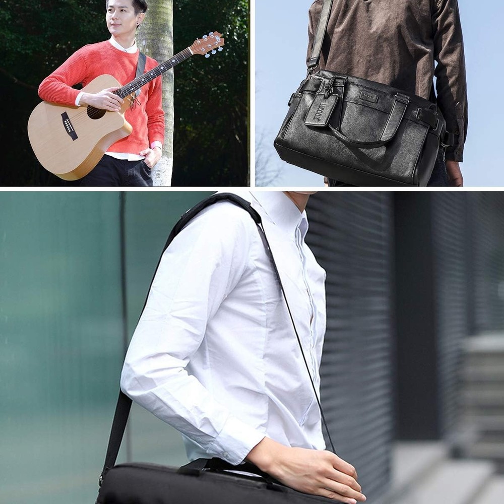 BOMKEE 59" Briefcase Shoulder Strap Universal Replacement Adjustable Black