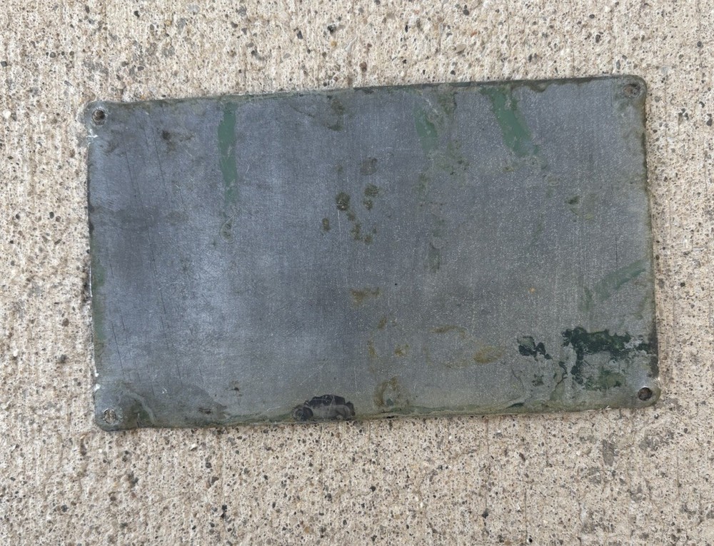 WW2 Era Van Norman War Finish Machine Plate