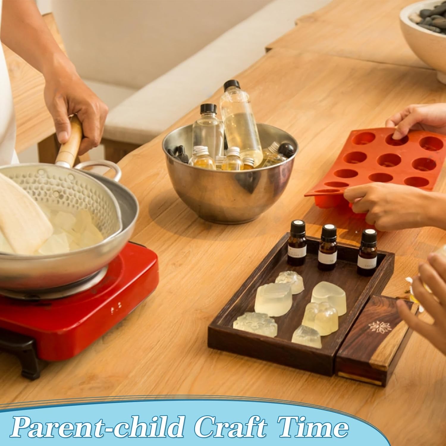 Soap Base Natural 14.8oz - Clear Glycerin Base for Soap Making Melt and Pour Org