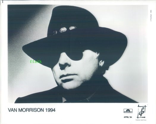Press Photo: VAN MORRISON 8x10 B&W 1994
