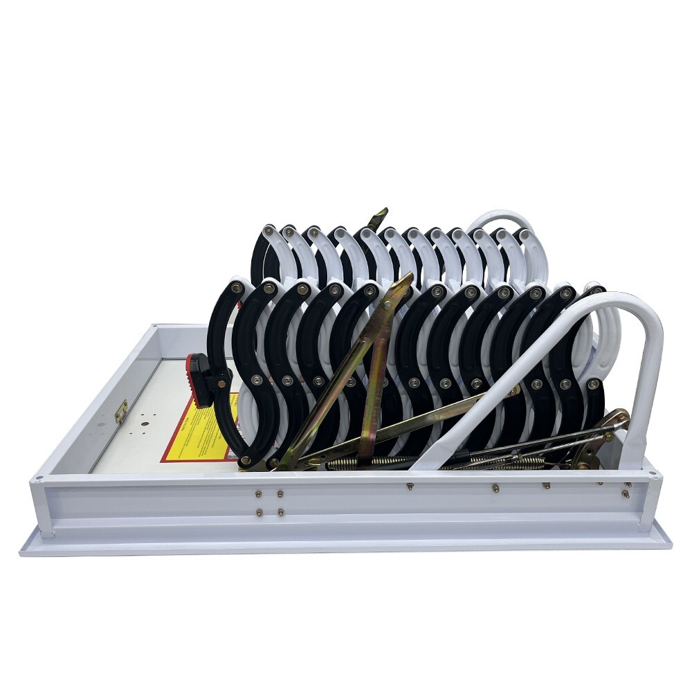 Ceiling Ladder Stairs 39.37x27.56'' Frame PullDown Extension Folding Attic Stair