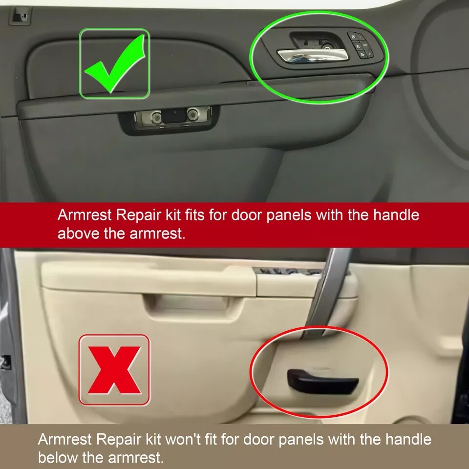 Driver Side Inner Door Pull Handle Armrest Repair for Chevy GMC 2010-2014