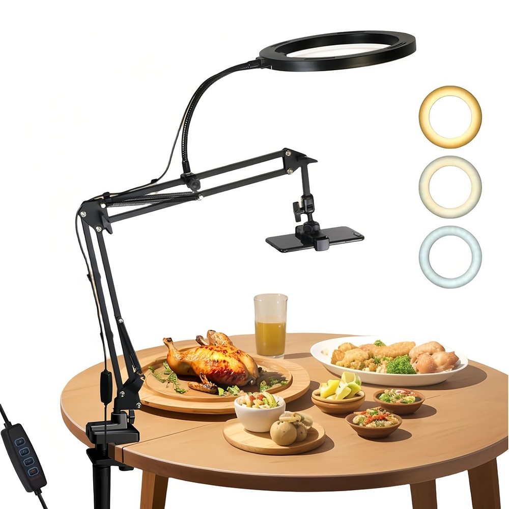 Phone Holders Camera Stand Mount LED Ring Light Kit for Video Record Live Stream