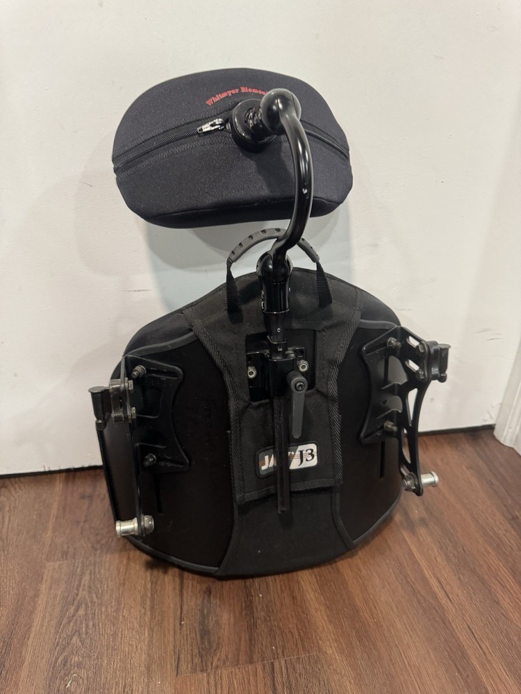 Sunrise Jay J3 Solid Wheelchair Back With Cushion & Headrest - READ DETAILS
