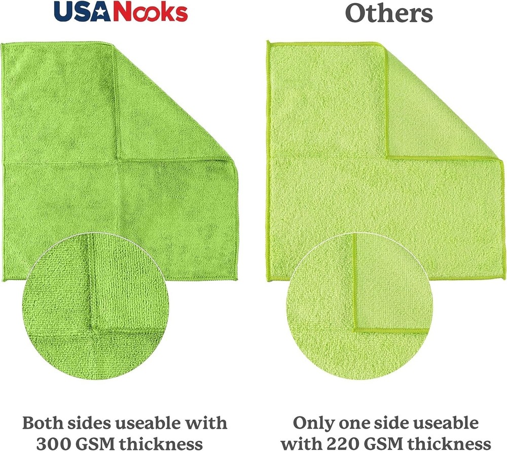 10x Grip-Root Weave Microfiber Cloths - 8 Pack for Ultimate Absorbency & Shine