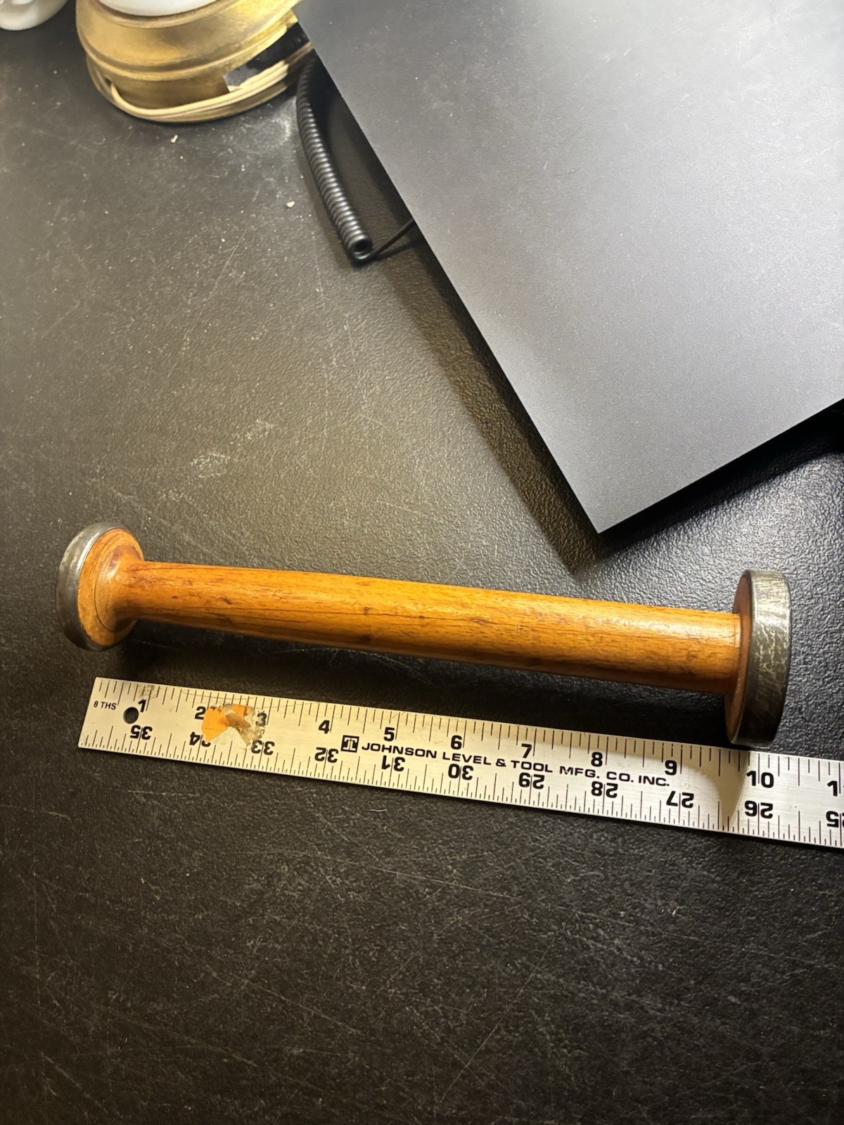 Large Wooden Textile Spools Bobbins Vintage Wood Primitive Rustic Lot of 5