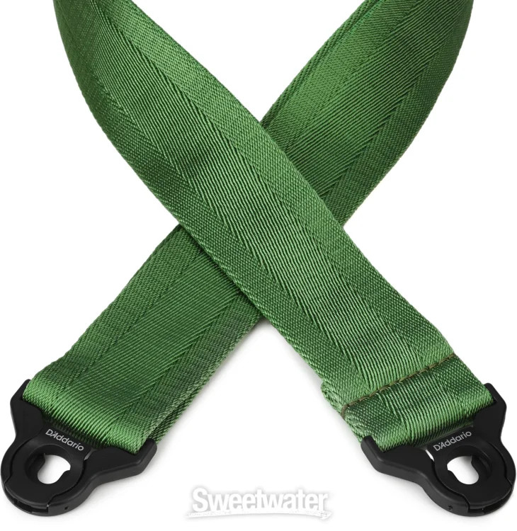 D'Addario Auto Lock Guitar Strap - Verdant
