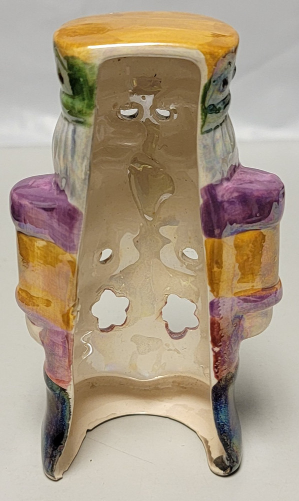 Handpainted Nutcracker Voltive Candle Illuminator Decor Cover 4.25in