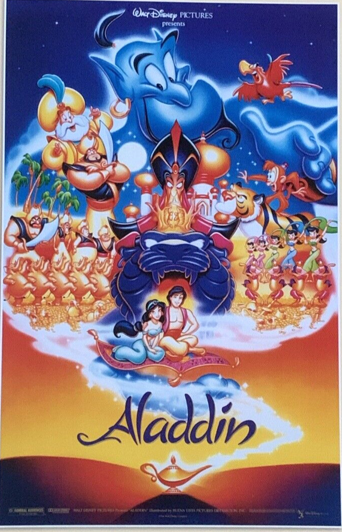 Aladdin 1992 Movie Poster Walt Disney Pictures #0052