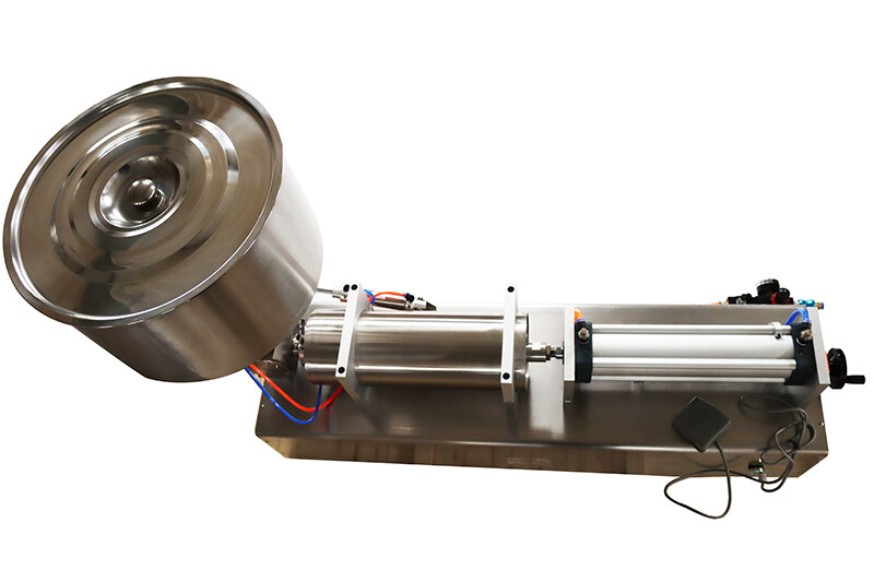 110V Paste Liquid Filling Machine 1000-5000ml Single Nozzle Large Hopper SS New