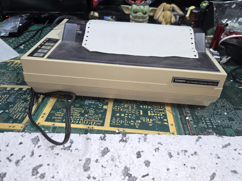 Tandy DMP 130 UNTESTED Dot Matrix EXACT Printer-PARTS-READ ALL