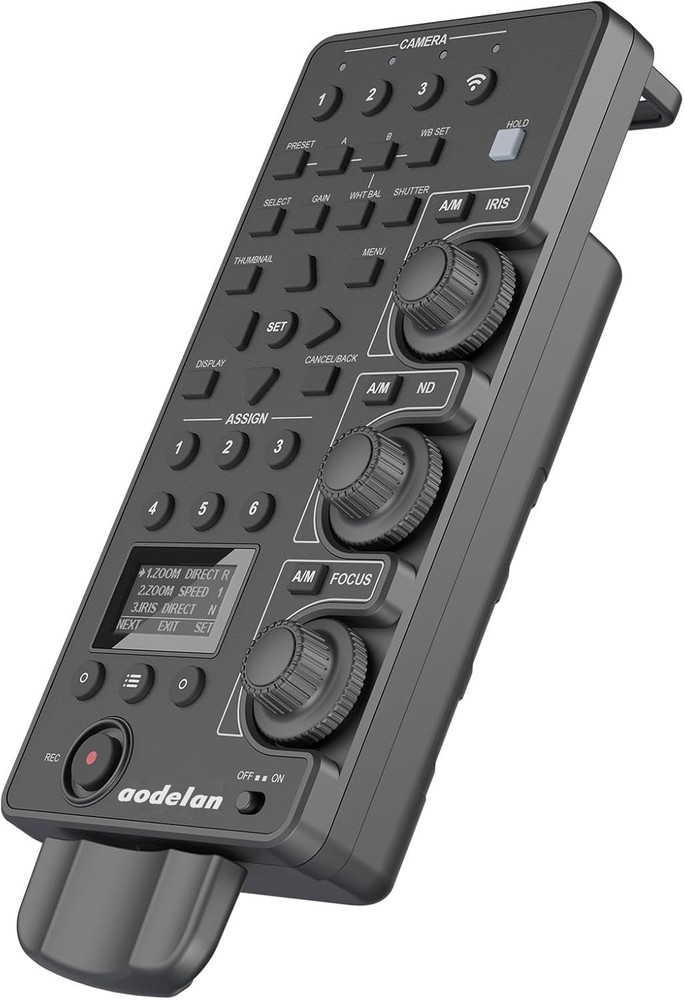 Updated Wireless/Wired Camera Remote Control for Sony & Canon – Focus, Iris,Zoom