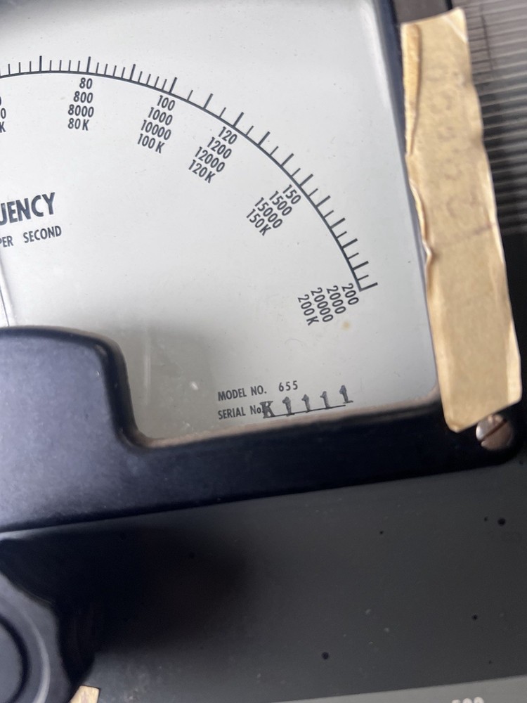 Vintage Jackson Electrical Instrument Co. Model 655 Audio Oscillator Untested