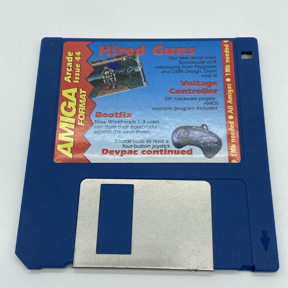 Amiga Arcade Issue 44 Hired Guns Demo, Commodore Amiga - Floppy Disk untested
