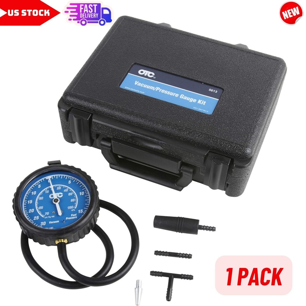 Vacuum/ Pressure Gauge Kit for Testing Fuel System/ Diagnose Engines Problems