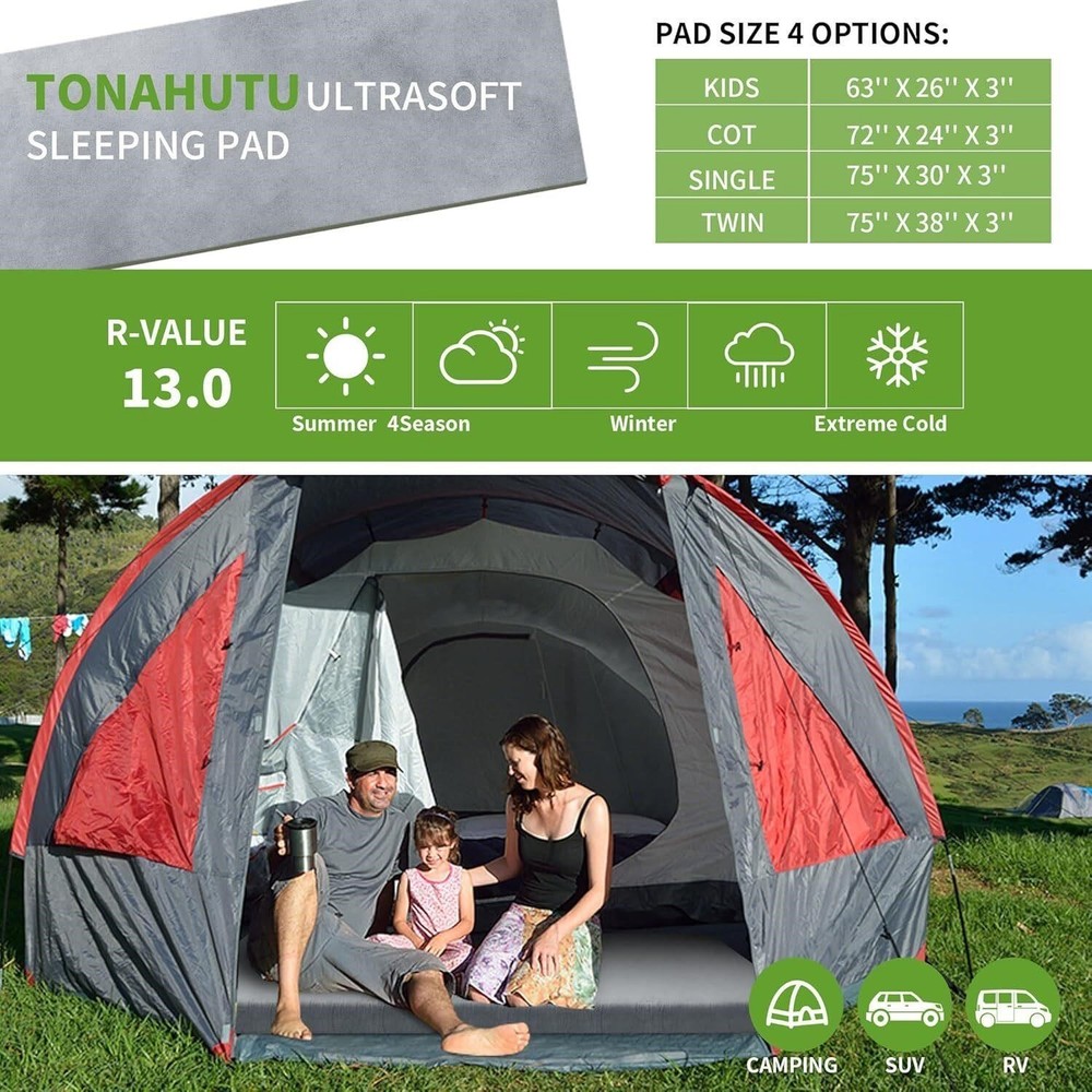 Memory Foam Camping Mattress Pad