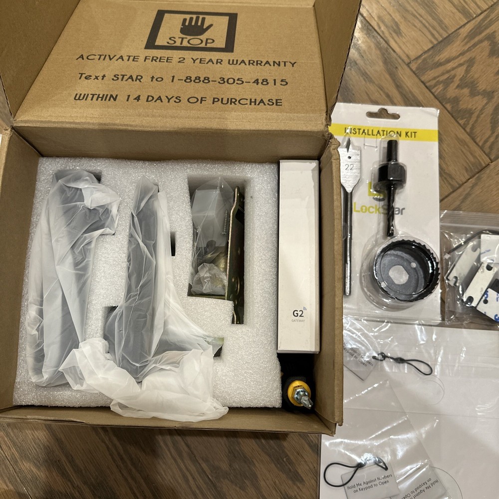 LOCKSTAR Smart Door Lock • Keyless Deadbolt • Multiple Entry Methods – APP #G