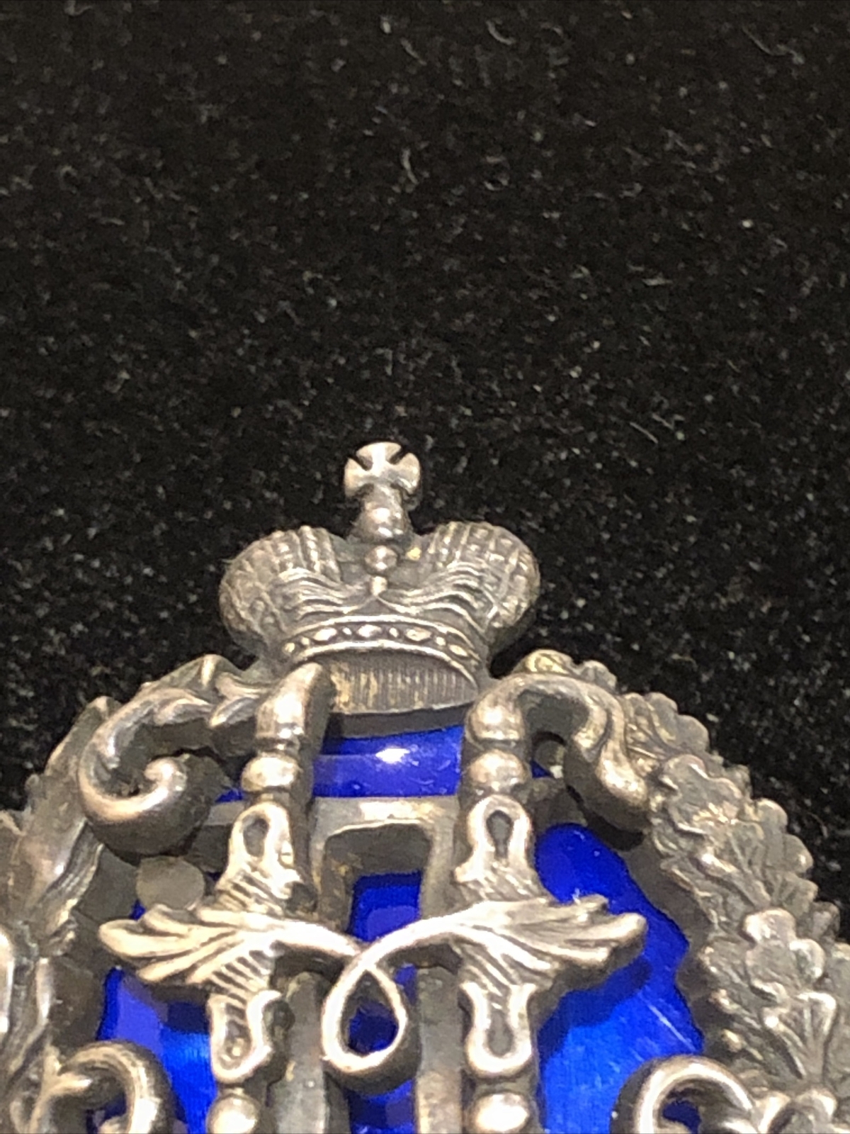 Russian Empire Centenial Badge Of Pavlovsky Military School,Silver Enamel.