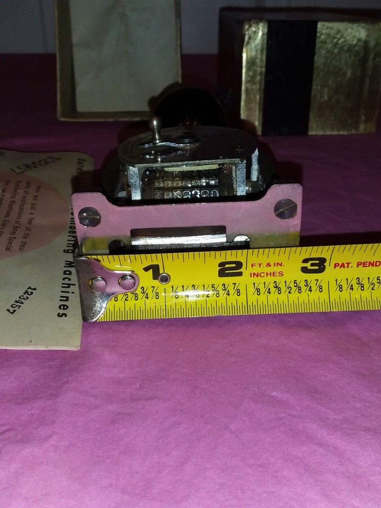 Vintage Bates Standard Movement Numbering Machine