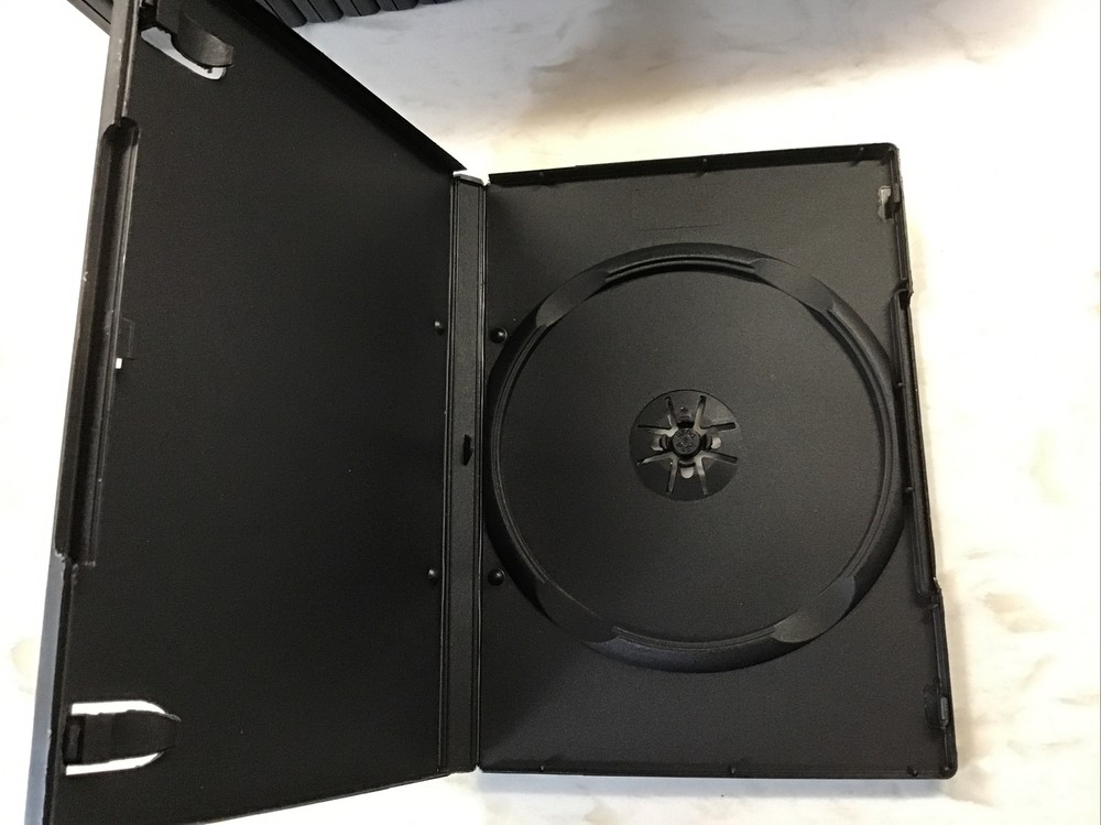 (25) DVD Cases Standard Black STURDY Replacement Boxes 14mm Empty