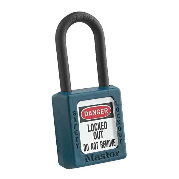 Master Lock 406Grn Lockout Padlock, Keyed Different, Thermoplastic, Green, 1
