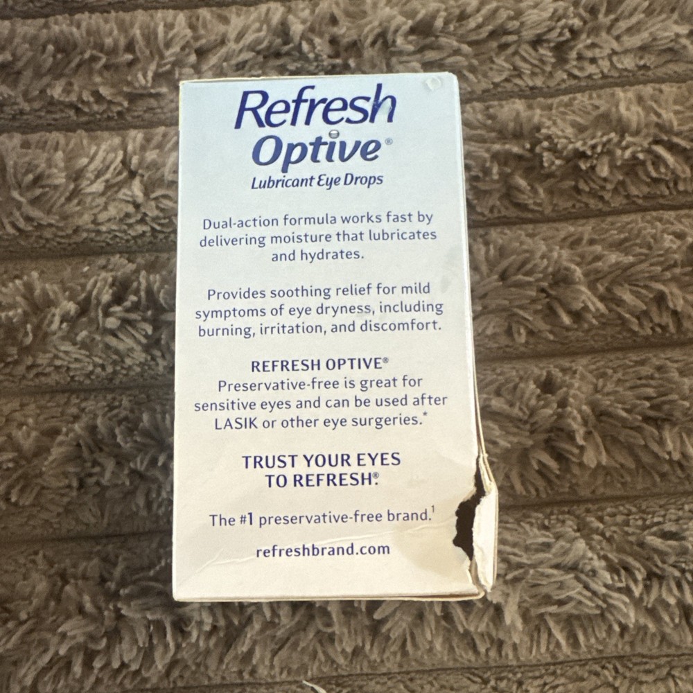 Refresh Optive Lubricant Eye Drops - 60 Vials Expiration: