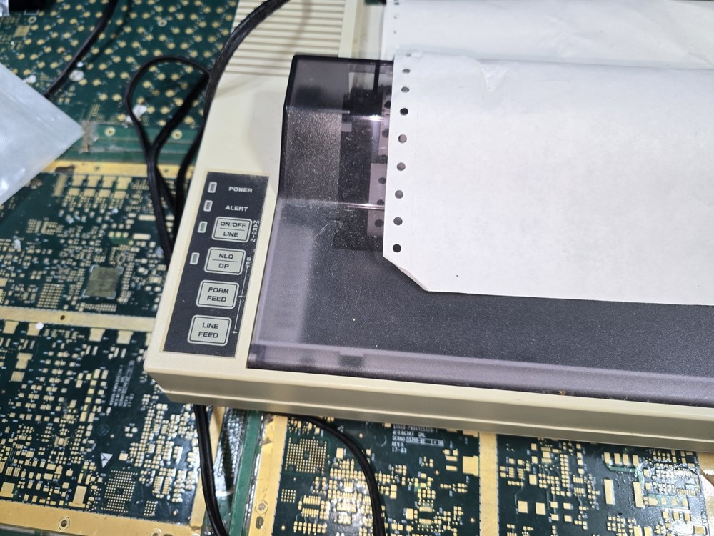 Tandy DMP 130 UNTESTED Dot Matrix EXACT Printer-PARTS-READ ALL