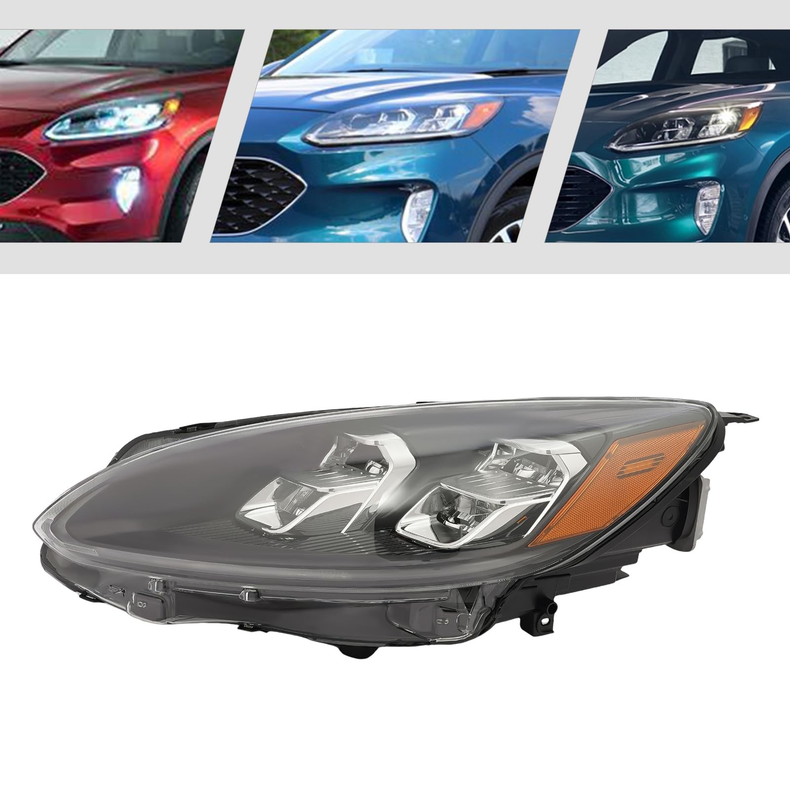 LED Headlight Assembly For 2020-2023Ford Escape SEL Left Side Front Headlights