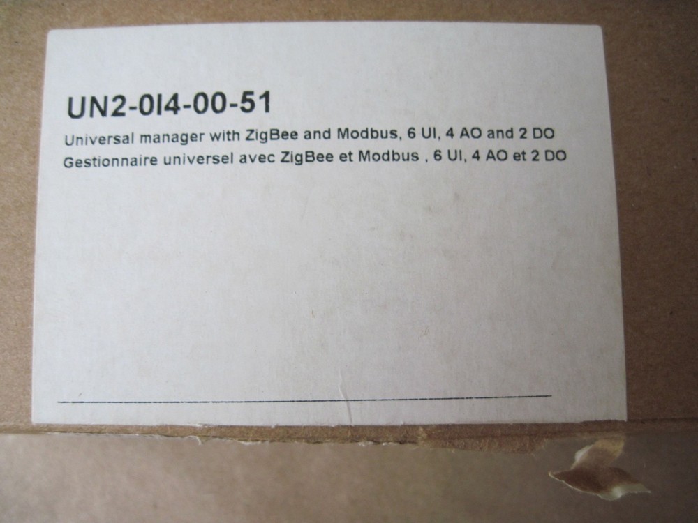 Schneider UN2-0I4-00-51 Universal Network Controller ZigBee & Modbus 6UI 4AO 2DO