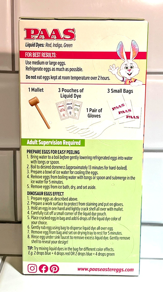 PAAS Dinosaur Eggs Decorating Kit • Birthday's, Crafts, Easter or Gift