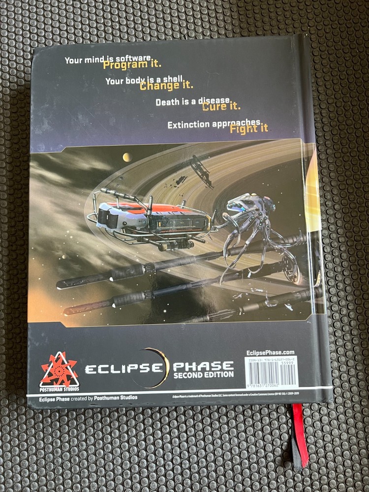 ECLIPSE PHASE Core Rulebook — 2nd Edition Hardcover — Posthuman Studios — MINT