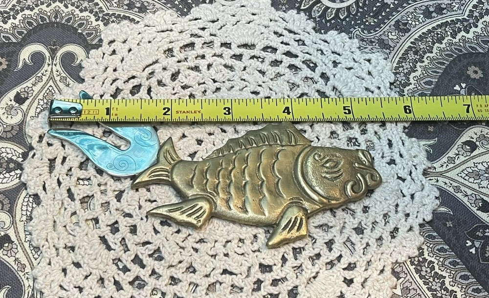 Brass Fish Cheese Utensil- Cheese Cutter
