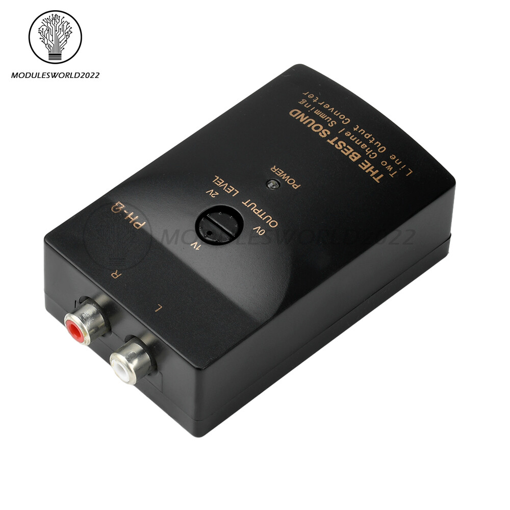 PH-2 Level Car Speaker High to Low Subwoofer Audio Converter With Delay Function