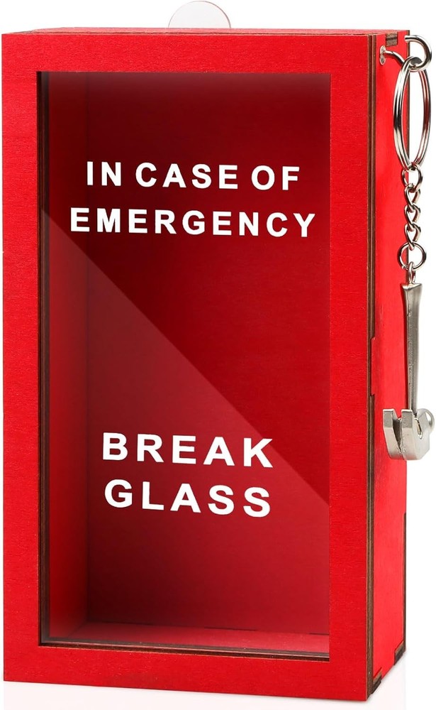Funny Gift Emergency Box - Create Self Defined Idea Jar w/Hammer, Break in...