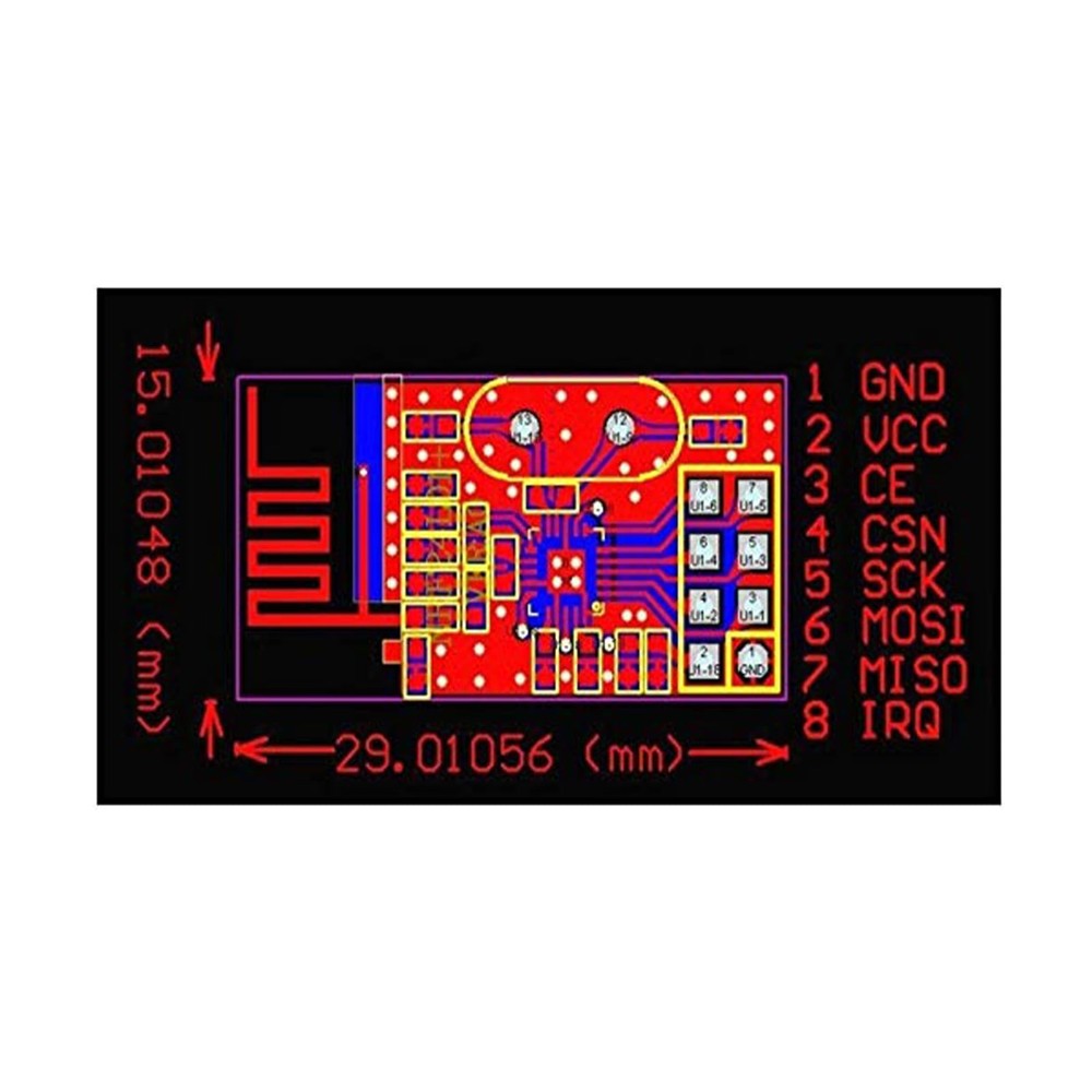 4 NRF24L01+ Wireless Transceiver Modules 2.4G for IoT Projects