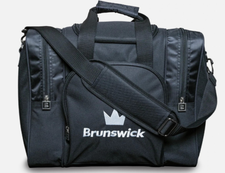 Brunswick Attack 1 Ball Tote Single Black Bowling Bag