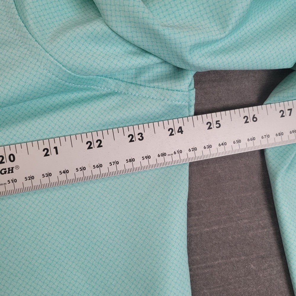 Peter Millar Mens Large Mint Green 1/4 Zip Golf Pullover Logo
