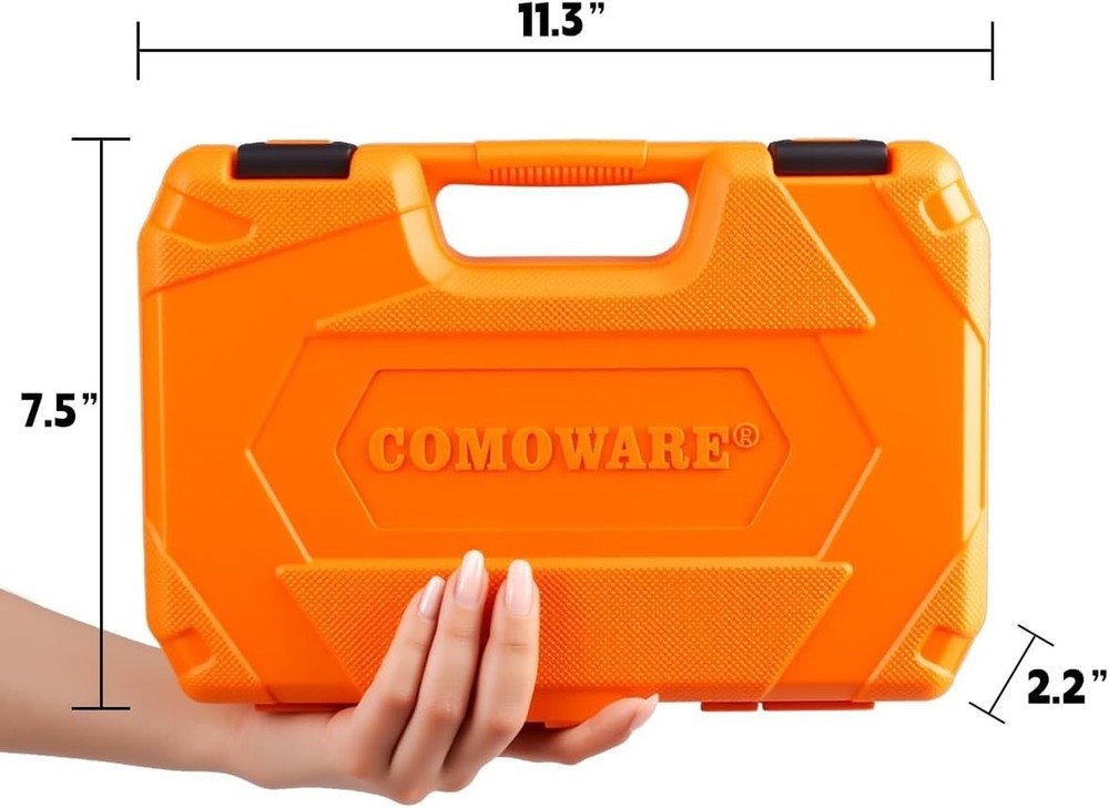 Complete 83-Piece Ratchet and Socket Set with Quick-Release Mechanism