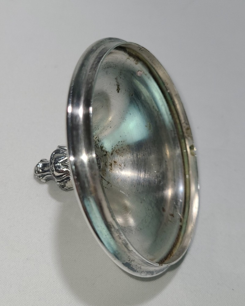 Pickle Castor Insert Lid Silverplate Vintage