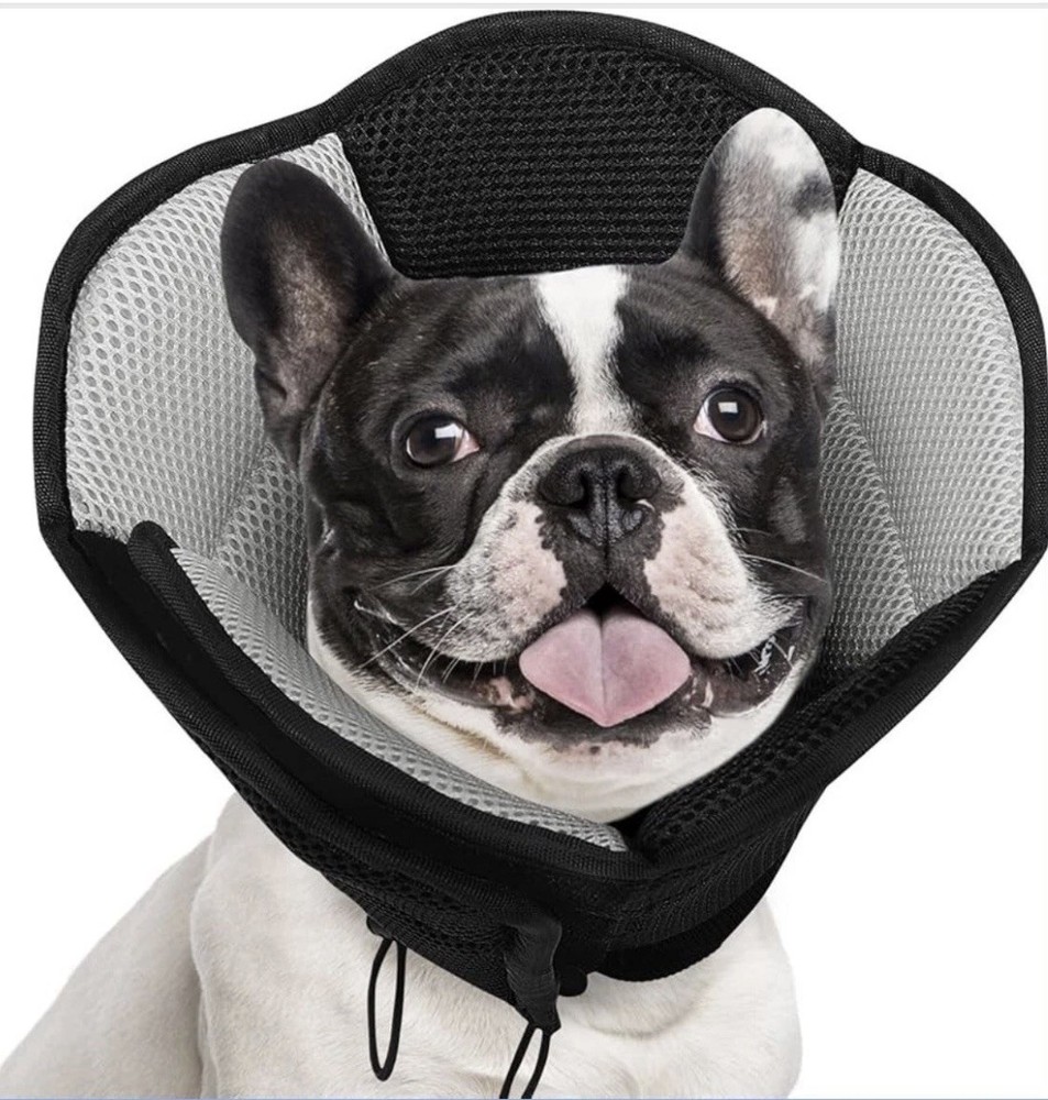 AOFITEE Soft Foldable Dog Cone Collar, Breathable Mesh, Adjustable, Protective