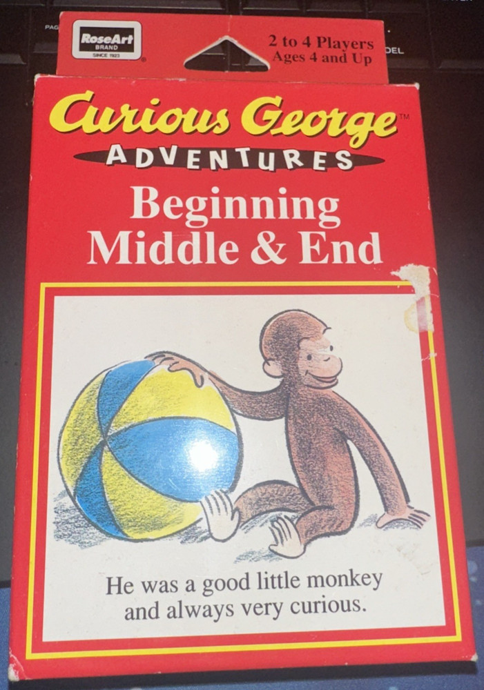 Curious Geroge Adventures Beginning Middle & End Card Game