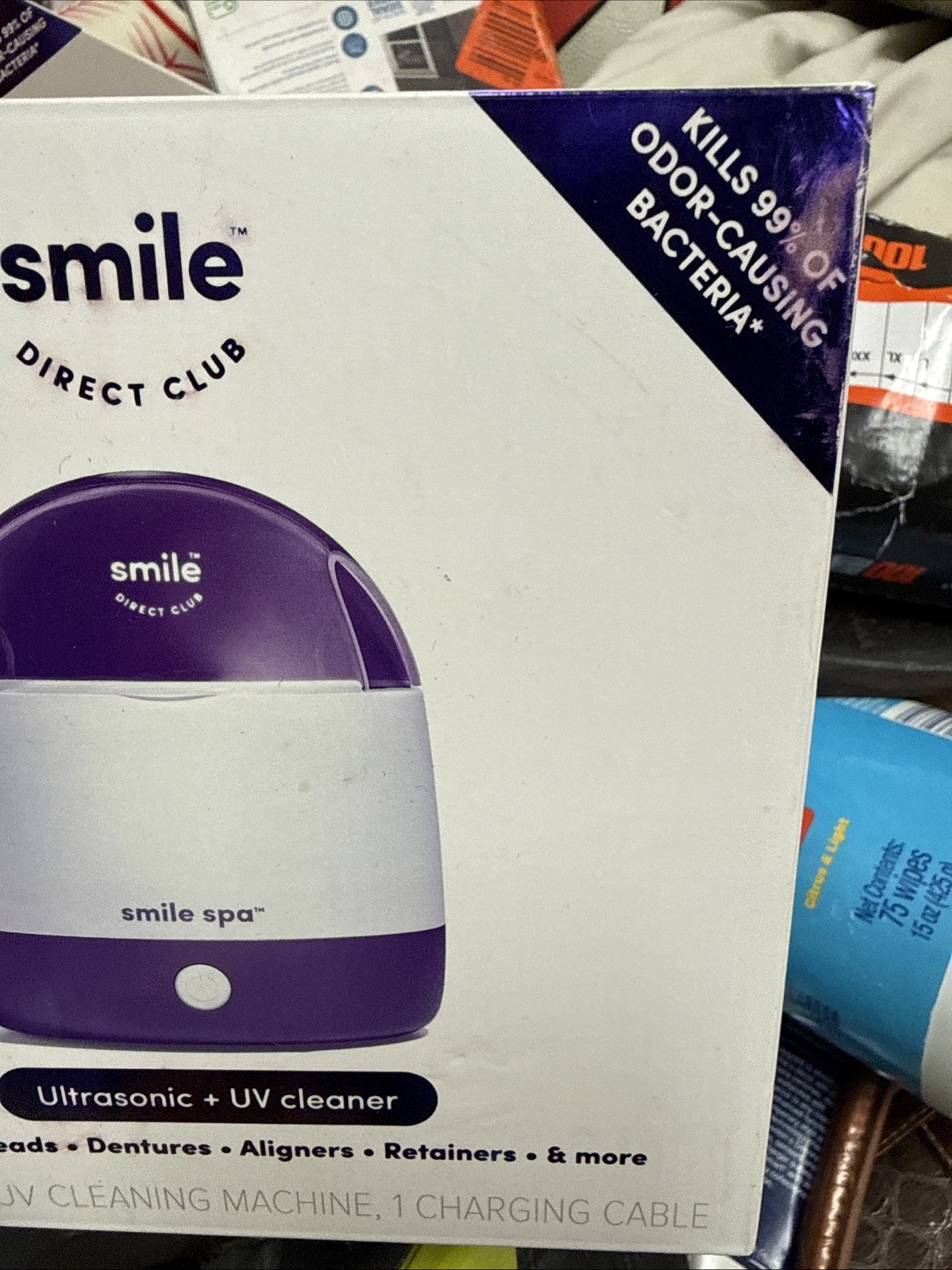 Smile Direct Club Ultrasonic UV Cleaner Machine For Alingers, Retainers,