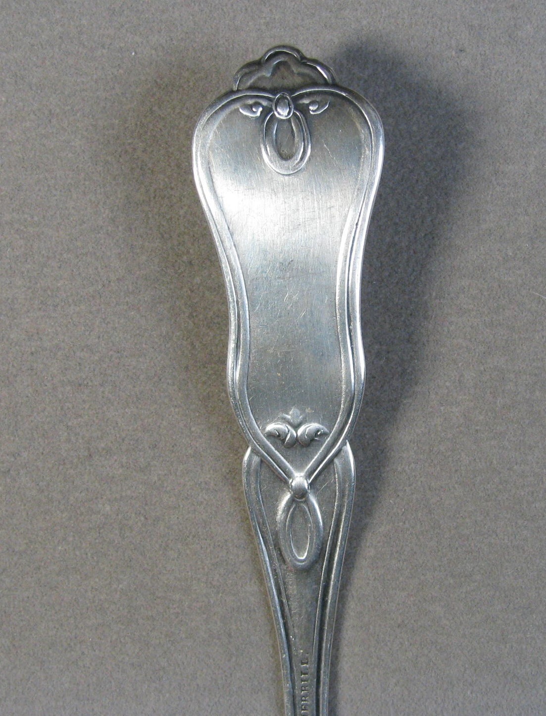Antique Coin Silver Fluted Spoon J A MERRILL Portland, ME 1860s 26.4g #J4398