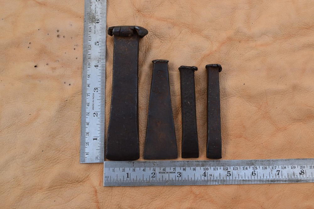 4pcs Vintage Blacksmith iron Chisel Wood Working Bricklayer Tinsmith Chisel Tool