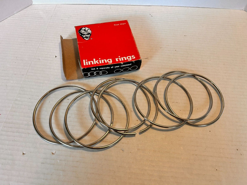 Royal Magic 5" Linking Rings w/Original Box & Instructions