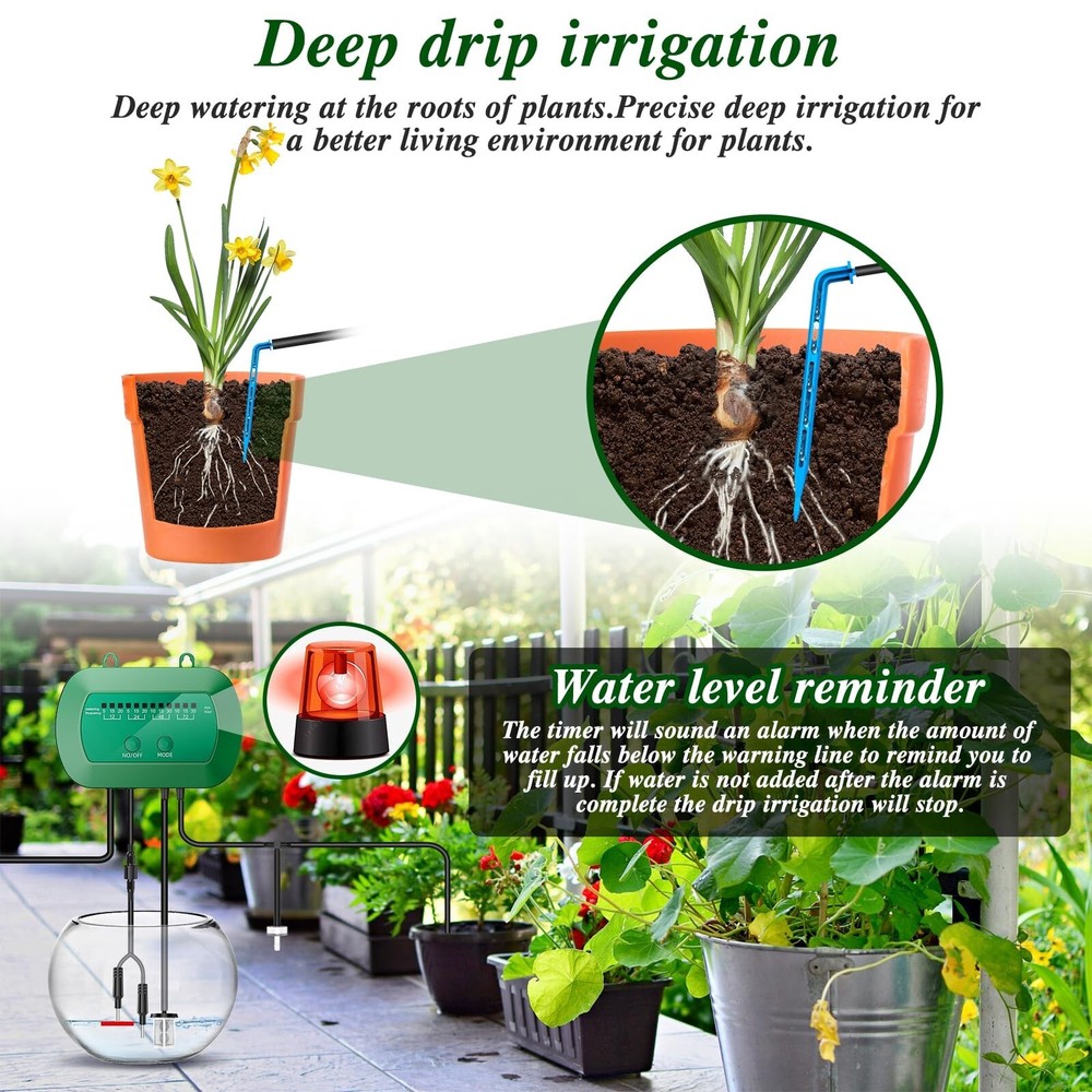 Solar Drip Irrigation Set, Latest Solar Drip Irrigation System, Balcony, Garden