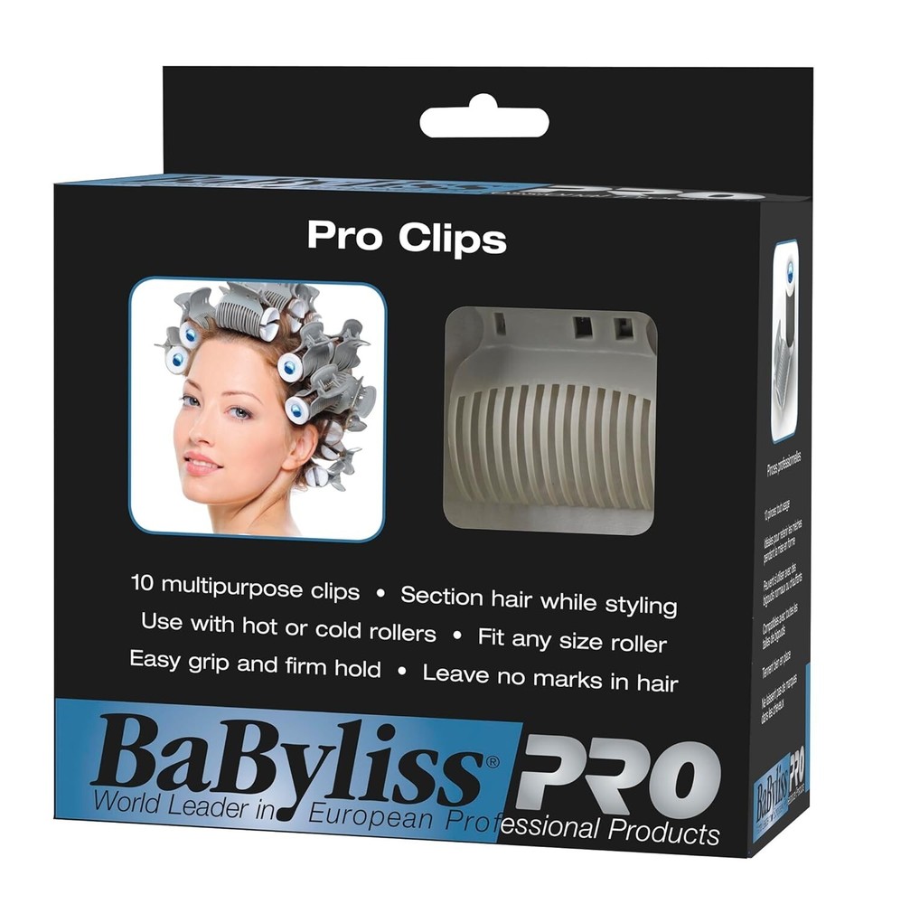 BaBylissPRO Roller Clips, 10 Count