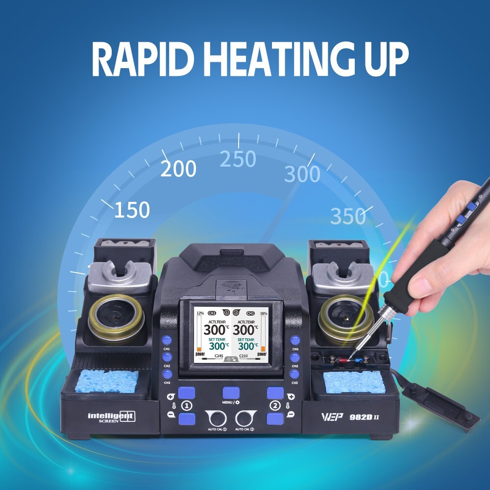 WEP Precision Soldering Station with C210/C245 soldering iron tips