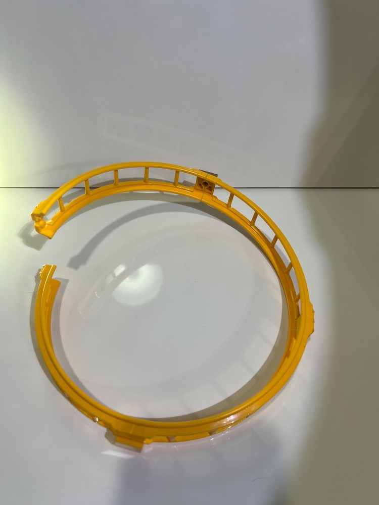 Lego Train, Yellow Roller Coaster Full Loop #80564, Rail. 4 pieces