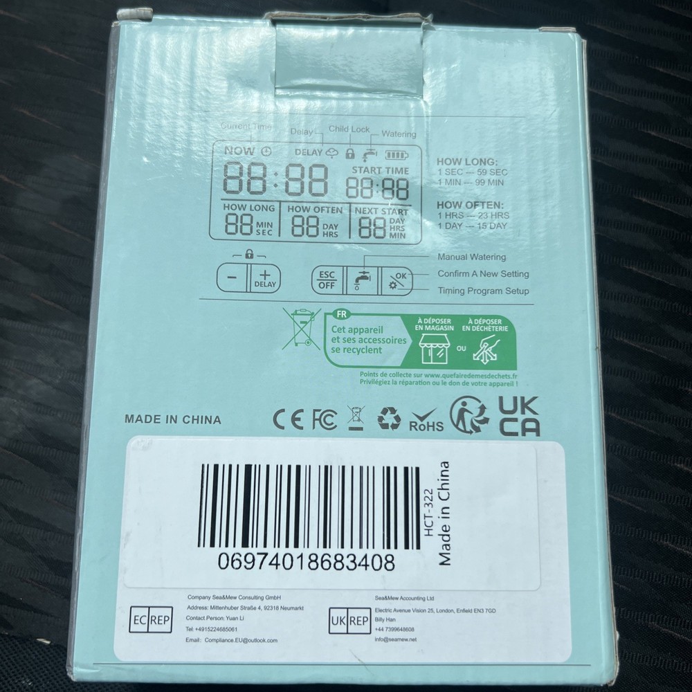Kazeila Water Timer Programmable Sprinkler Timer for Garden Water Hose Timer ...